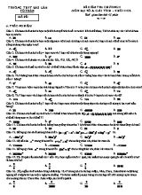 Đề kiểm tra Chương II môn Đại số và Giải tích Lớp 11 (Cơ bản) - Trường THPT Bảo Lâm (Có đáp án)